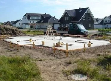 Bauobjekt Fundament fest
